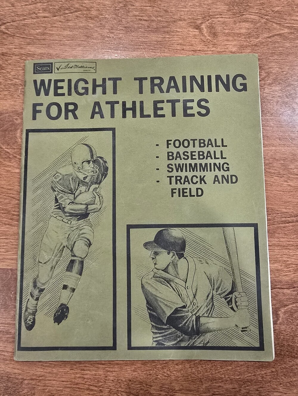 Vintage 60s Ted Williams Weight Training for Athletes Football, Baseball